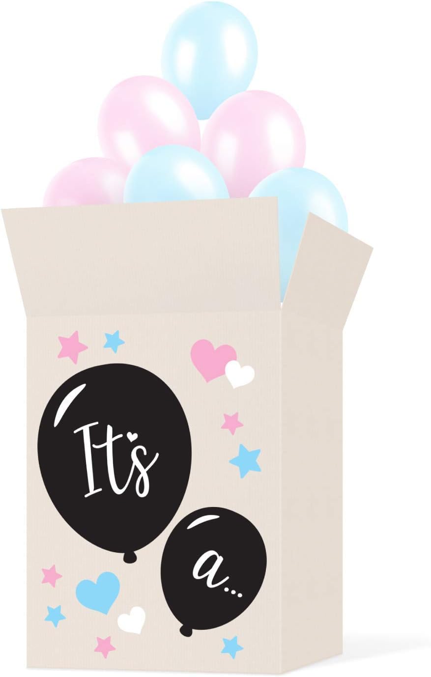 Gender Reveal Box Decoration Stickers